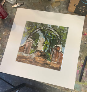 Gates of montevallo paper print